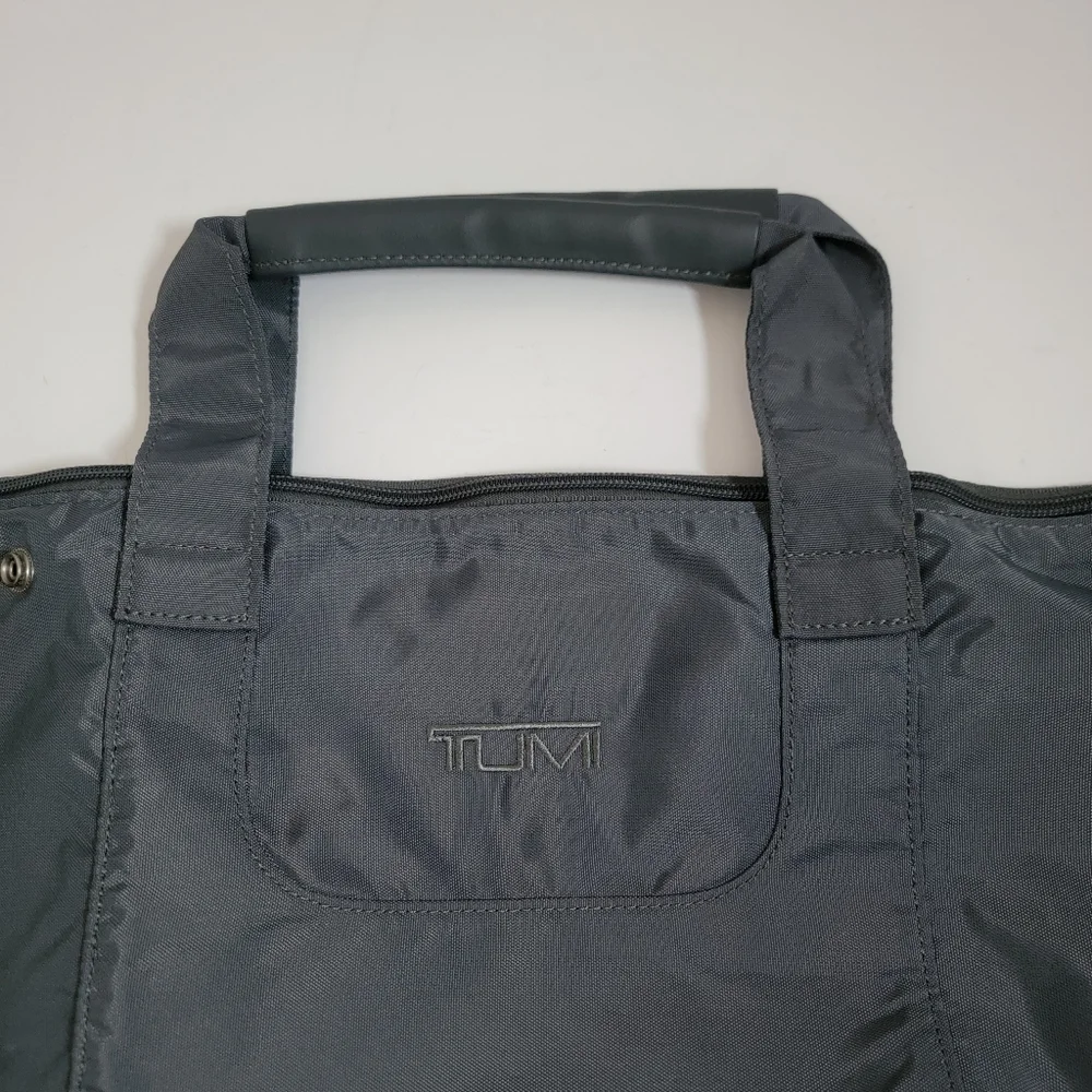 TUMI Gray Foldable Travel Lightweight Tote Bag